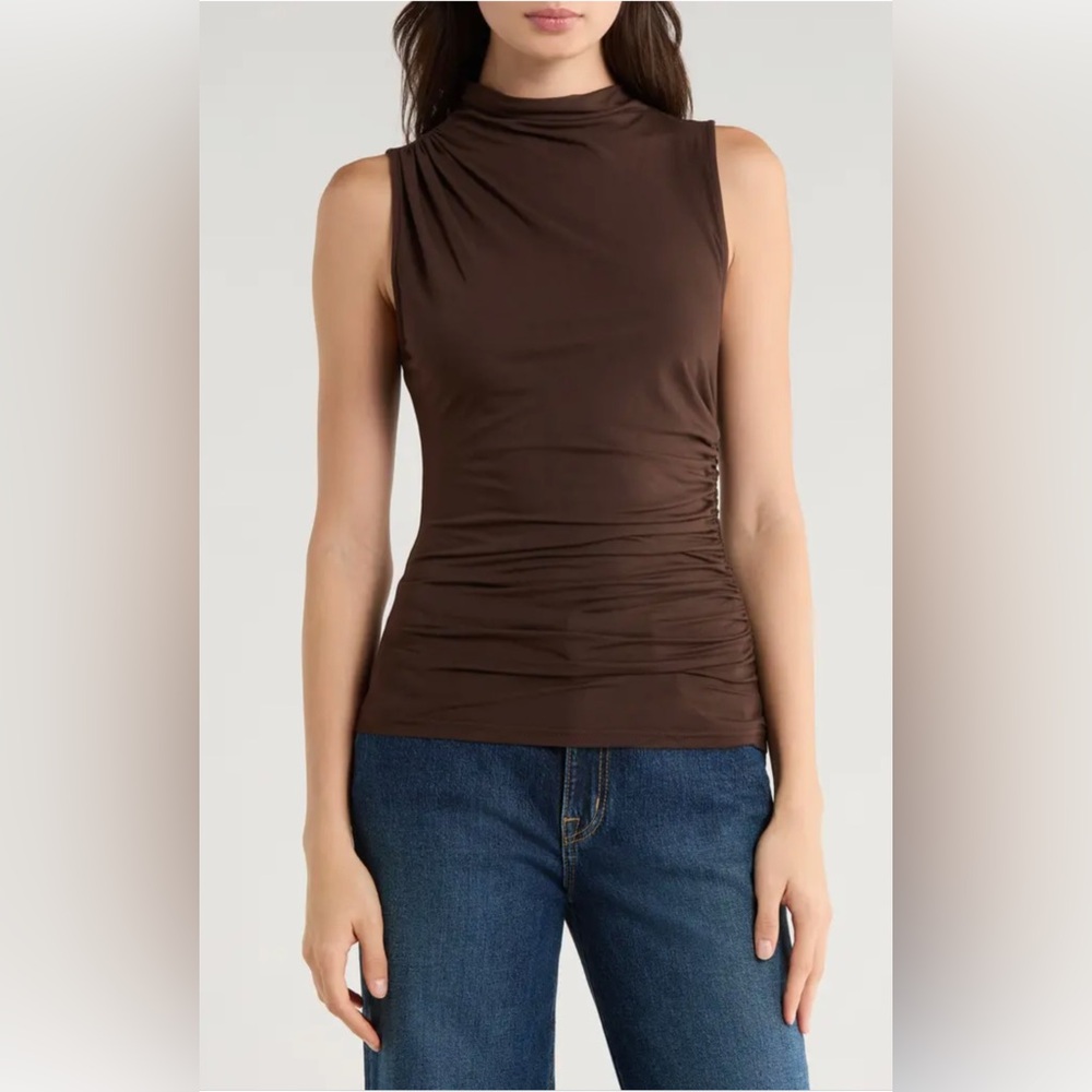 Rails Christen Espresso Sleeveless Brown Top